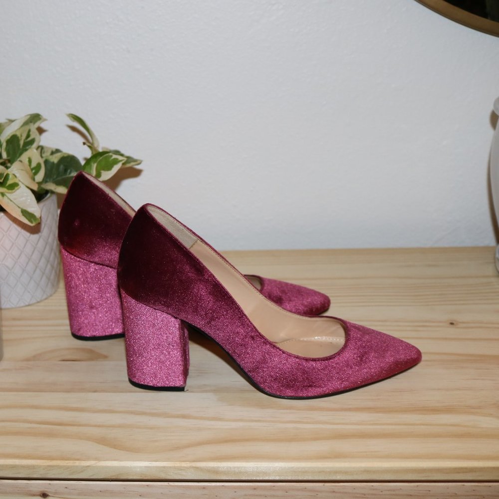 Jessica Simpson Velvet Heels
